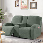 Recliner Loveseat Cover with Middle Console Stretch Reclining