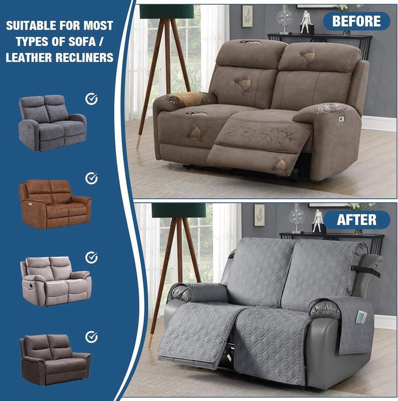 Recliner Slipcovers 3 Seater Covers Waterproof Sofa Protector