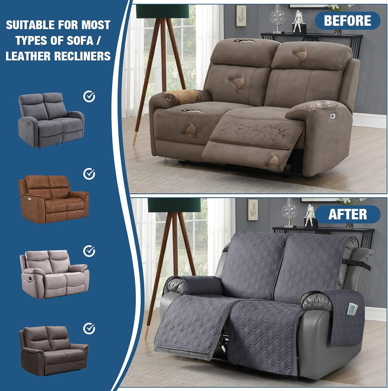 Recliner Slipcovers 3 Seater Covers Waterproof Sofa Protector