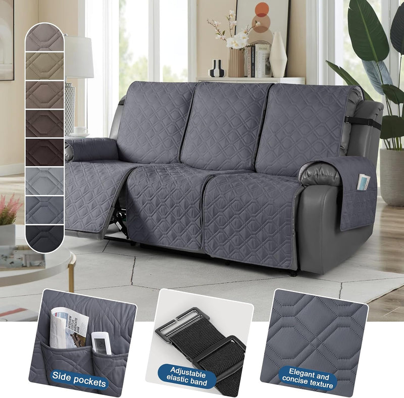 Recliner Slipcovers 3 Seater Covers Waterproof Sofa Protector
