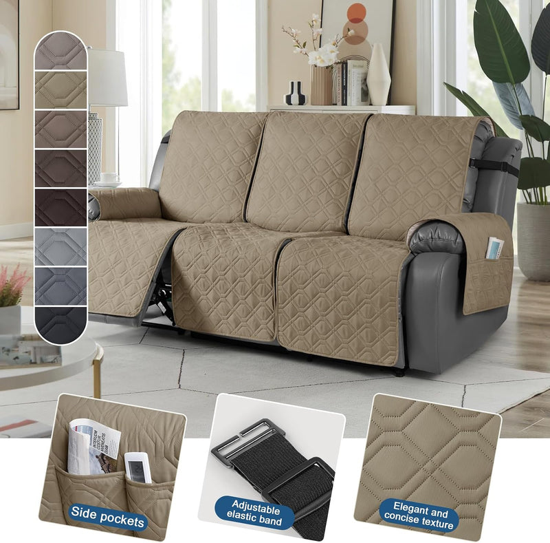 Recliner Slipcovers 3 Seater Covers Waterproof Sofa Protector