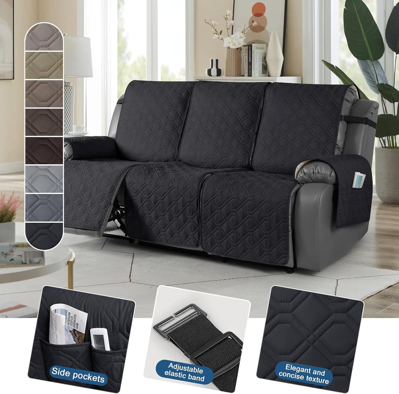 Recliner Slipcovers 3 Seater Covers Waterproof Sofa Protector