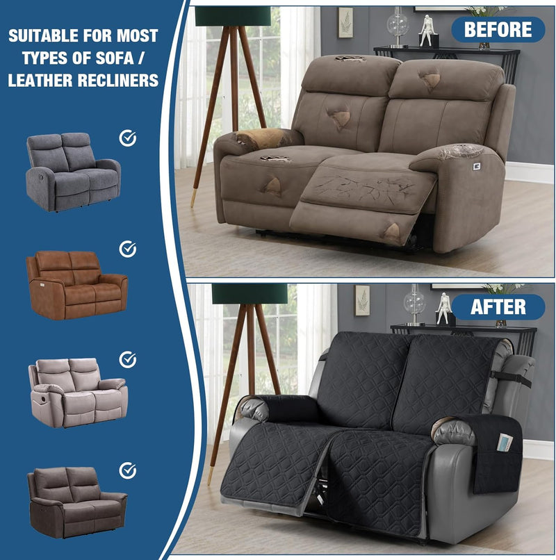 Recliner Slipcovers 3 Seater Covers Waterproof Sofa Protector