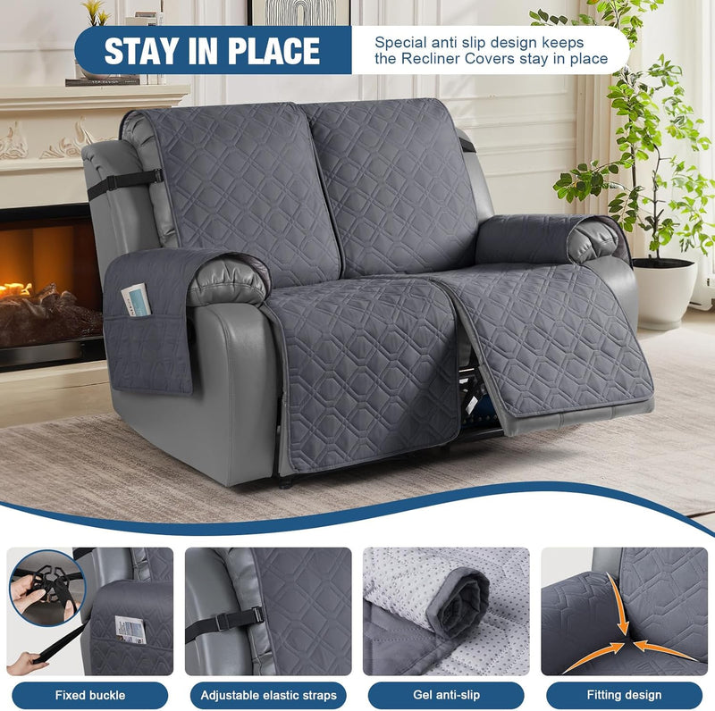 Recliner Slipcovers 3 Seater Covers Waterproof Sofa Protector