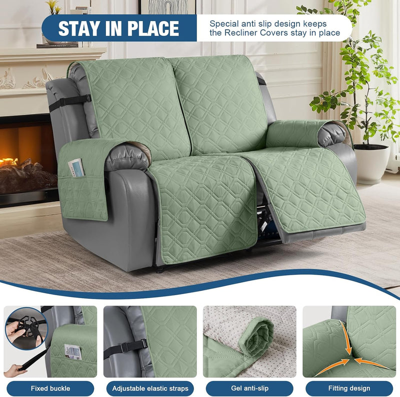 Recliner Slipcovers 3 Seater Covers Waterproof Sofa Protector