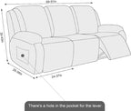 Recliner Sofa Covers 3 Seater Stretch Couch Cover