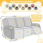 Recliner Sofa Covers 8-Pieces Couch Cover Stretch Embossed