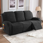 Recliner Sofa Covers 8-Pieces Couch Cover Stretch Embossed