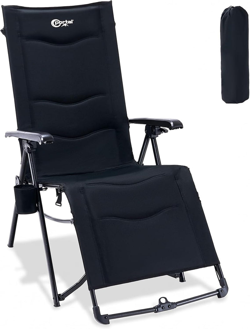 Reclining Camping Chair Garden Chairs Sun Lounger Bundle-Fold