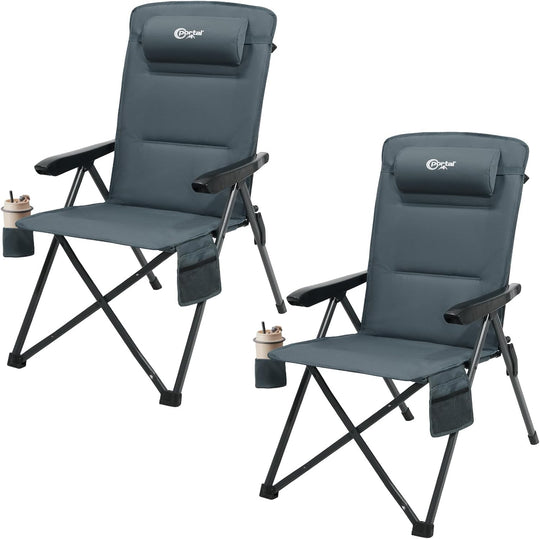 Reclining Camping Chairs for Adults (Set of 2)