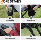 Reclining Camping Chairs for Adults (Set of 2)