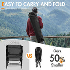Reclining Camping Chairs for Adults (Set of 2)