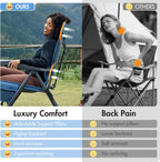 Reclining Camping Chairs for Adults (Set of 2)