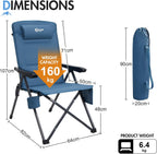 Reclining Camping Chairs for Adults (Set of 2)