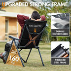 Reclining Camping Chairs for Adults (Set of 2)