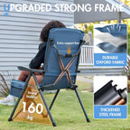 Reclining Camping Chairs for Adults (Set of 2)