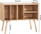 Record Player Stand 4 Compartments Holds