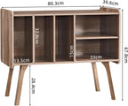 Record Player Stand 4 Compartments Holds