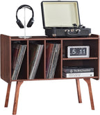 Record Player Stand 4 Compartments Holds