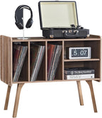 Record Player Stand 4 Compartments Holds