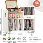 Record Player Stand Large Table Cabinet with Open