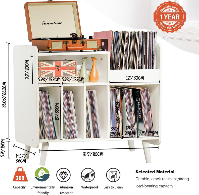 Record Player Stand Large Table Cabinet with Open