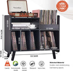 Record Player Stand Large Table Cabinet with Open