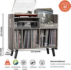 Record Player Stand Large Table Cabinet with Open