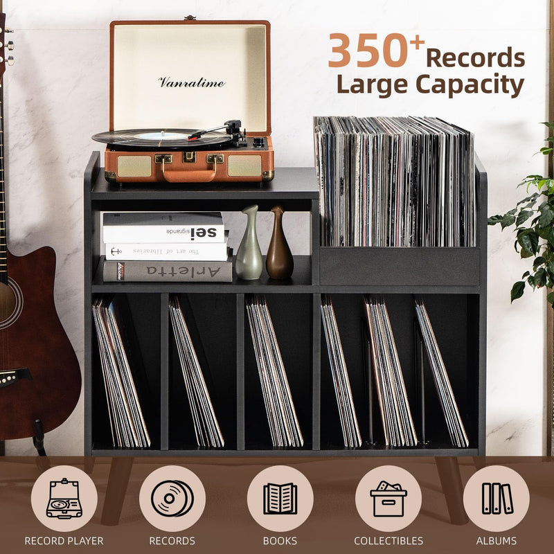 Record Player Stand Large Table Cabinet with Open