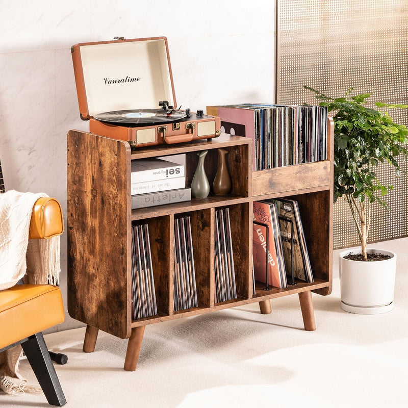 Record Player Stand Large Table Cabinet with Open