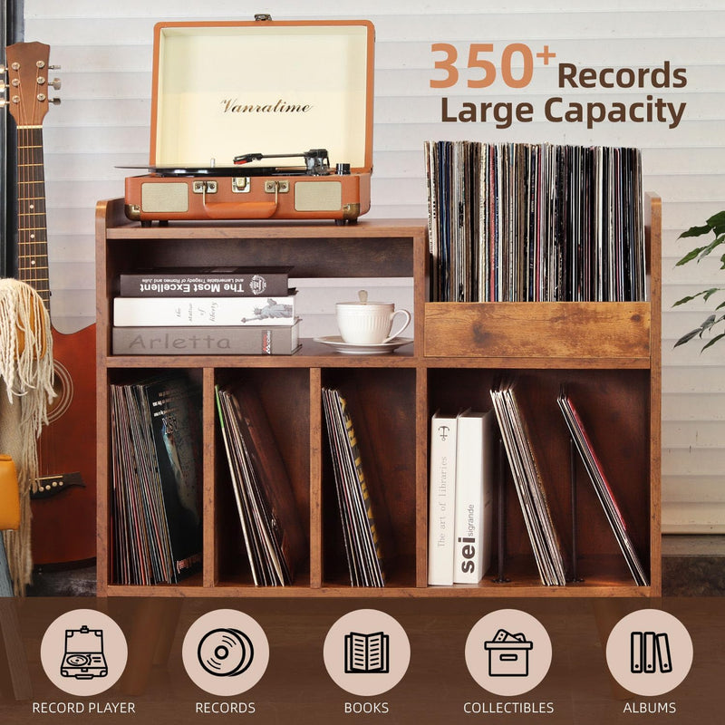 Record Player Stand Large Table Cabinet with Open