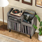 Record Player Stand Large Table Cabinet with Open