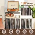 Record Player Stand Large Table Cabinet with Open