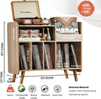 Record Player Stand Large Table Cabinet with Open