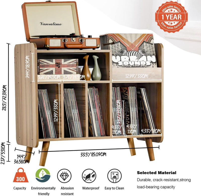 Record Player Stand Large Table Cabinet with Open