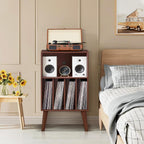 Record Player Stand Turntable Hold Up to 160
