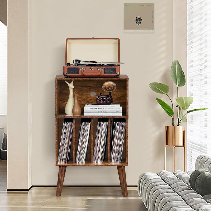 Record Player Stand Turntable Hold Up to 160