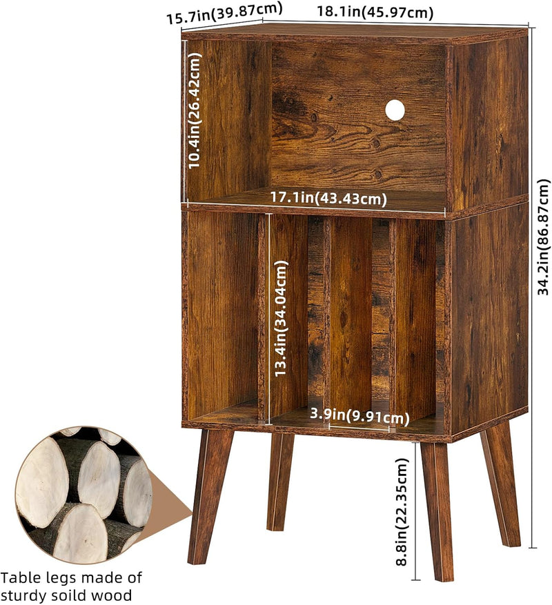 Record Player Stand Turntable Hold Up to 160