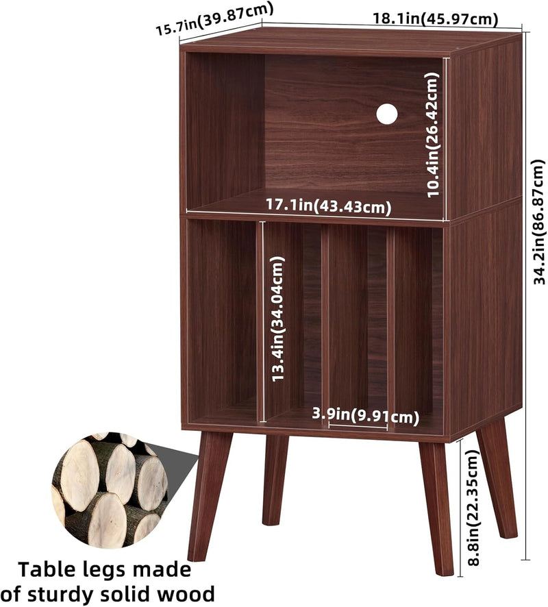 Record Player Stand Turntable Hold Up to 160