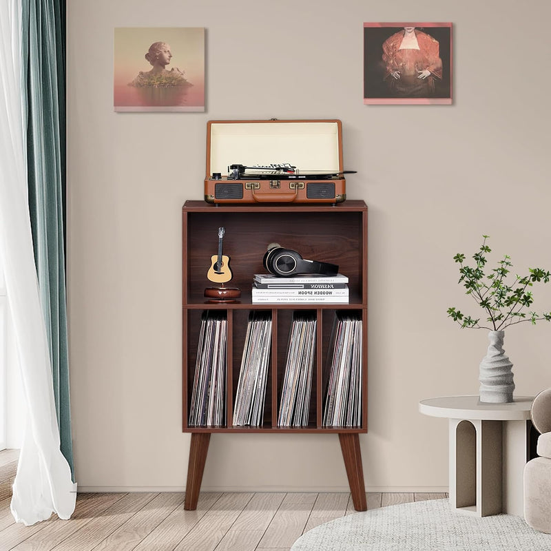 Record Player Stand Turntable Hold Up to 160