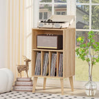 Record Player Stand Turntable Hold Up to 160