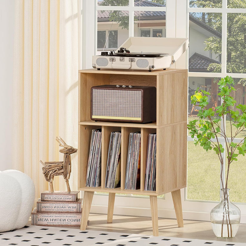 Record Player Stand Turntable Hold Up to 160