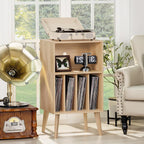 Record Player Stand Turntable Hold Up to 160