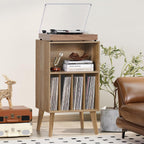 Record Player Stand Turntable Hold Up to 160