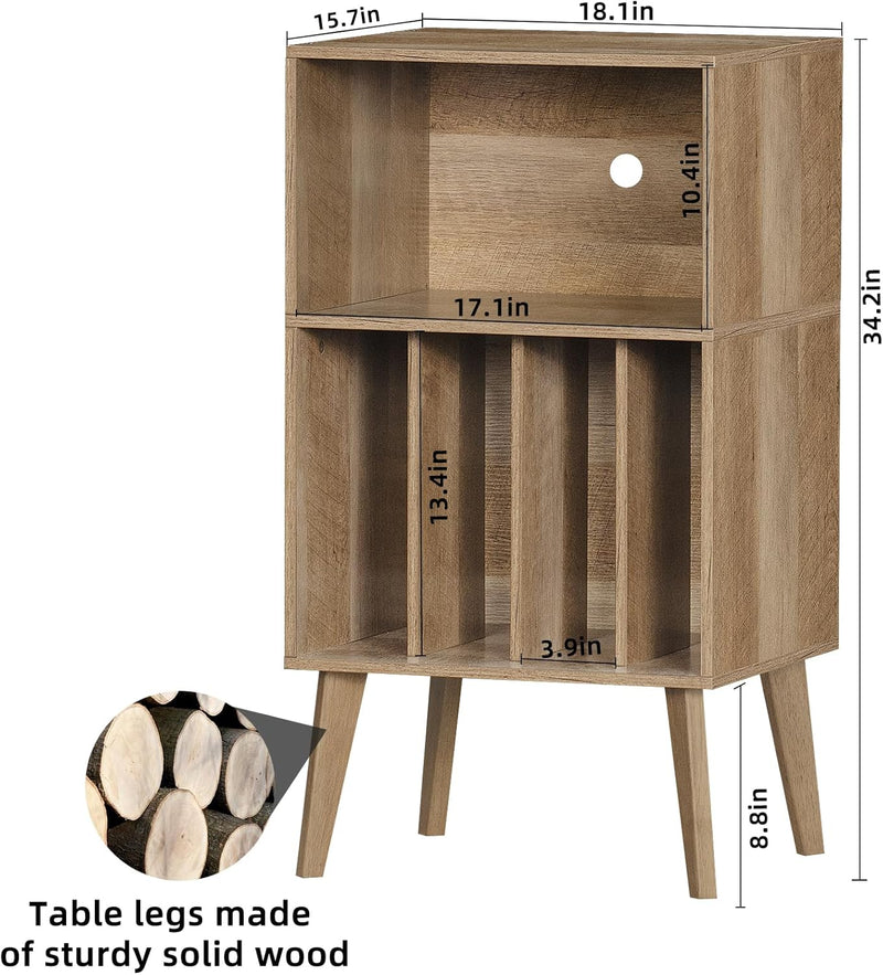 Record Player Stand Turntable Hold Up to 160