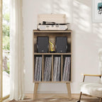 Record Player Stand Turntable Hold Up to 160