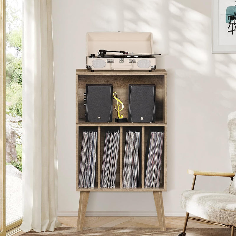 Record Player Stand Turntable Hold Up to 160
