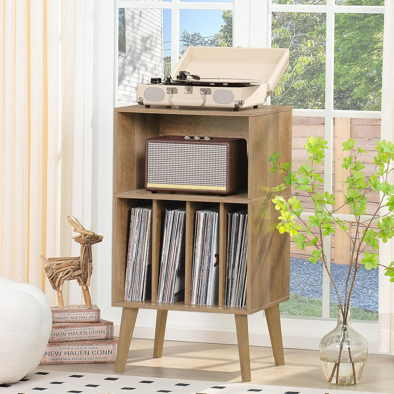 Record Player Stand Turntable Hold Up to 160