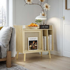 Record Player Stand Vinyl Storage Cabinet
