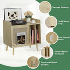 Record Player Stand Vinyl Storage Cabinet
